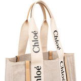 Chloé Canvas Medium Woody Tote Shoulder Bag