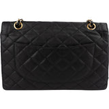 Chanel Quilted Lambskin Bicolor Double Flap Shoulder Bag