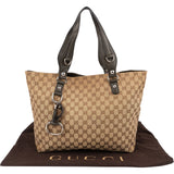 Gucci Monogram GG Canvas Horsebit Shoulder Bag