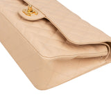 Chanel Quilted Caviar Leather Medium Double Flap Shoulder Bag