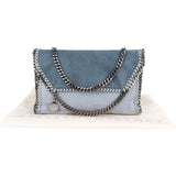 Stella McCartney Tricolor Shaggy Falabella Fold Over Flap Crossbody Bag