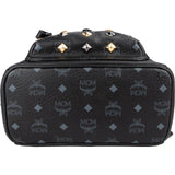 MCM Monogram Visetos Black Stark Bebe Boo Backpack