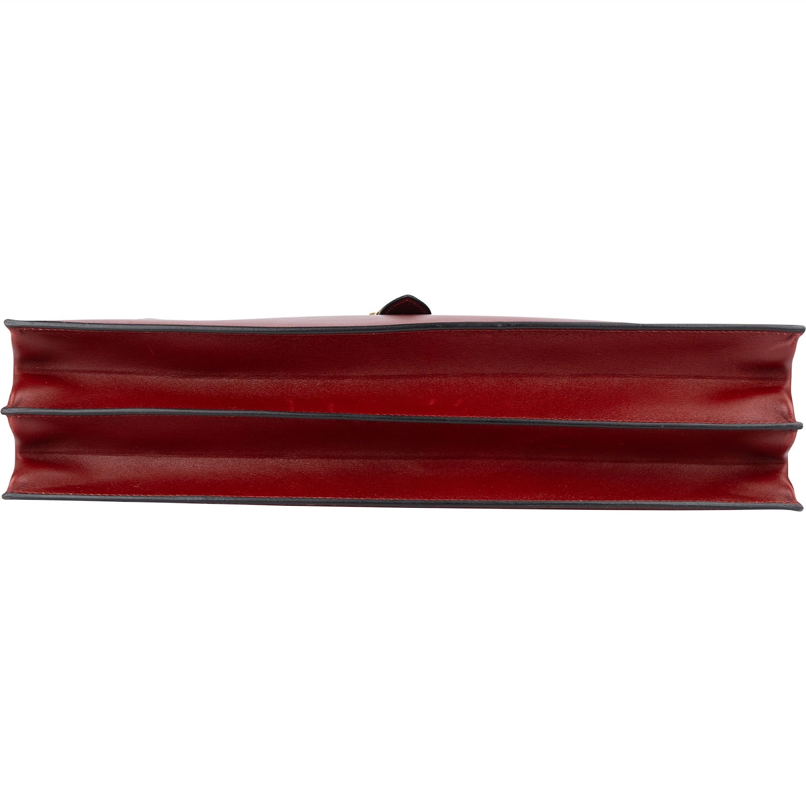 Hermès Bordeaux Leather Depeches Briefcase Handbag xx stempel /1 x schlüssel? - vintageandkickz
