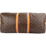 Louis Vuitton Monogram Canvas Keepall 55 Bandoulière Travel Bag