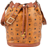 MCM Monogram Visetos Drawstring Bucket Crossbody Bag