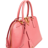 Prada Pink Saffiano Leather Promenade Handbag