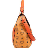 MCM Monogram Visetos Business Satchel Crossbody Handbag