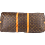 Louis Vuitton Monogram Canvas Keepall 55 Bandoulière Travel Bag