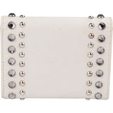 Prada Saffiano Leather Studded Crystal Wallet