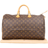 Louis Vuitton Monogram Canvas Speedy 40 Handbag