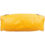 Balenciaga Yellow Leather City Handbag