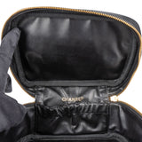Chanel Caviar Leather Vanity Case Handbag - vintageandkickz