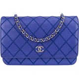 Chanel Surpique Stitched Calfskin Wallet on Chain Crossbody Bag