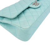 Chanel Quilted Lambskin Palladium Medium Double Flap Shoulder Bag