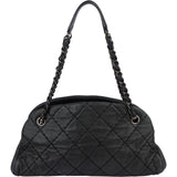 Chanel Quilted Iridescent Calfskin Just Mademoiselle Bowling CC Shoulder Bag