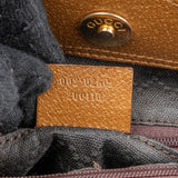 Gucci Brown Leather Bamboo Top Handle Handbag