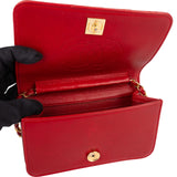 Chanel Quilted Lambskin 24K Gold Mini Single Flap Shoulder Bag
