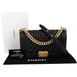 Chanel Quilted Lambskin Medium Boy Crossbody Bag
