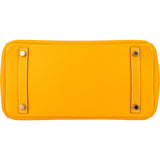 Hermès Jaune D`Or / Orange Verso Epsom Gold Birkin 30 Handbag