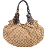 Gucci Monogram GG Canvas Pelham Studded Hobo Handbag
