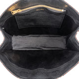 Miu Miu Jacquard Fabric Tote Handbag