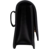 Burberry Black Leather TB Belt Handbag