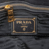 Prada Black Tessuto Gaufre Satchel Handbag