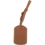Prada Brown Leather Small Luggage Tag Bag Charm