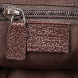Gucci Monogram GG Canvas Web Strap Half Moon Crossbody Bag
