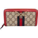Gucci Monogram Queen Margaret GG Zip Around Wallet