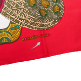 Hermès L'Art de la Steppe Silk Carre 90 Scarf Tuch