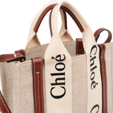 Chloé Canvas Small Woody Tote Crossbody Handbag