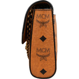 MCM Monogram Visetos Leather  Patricia Wallet On Chain Crossbody Bag