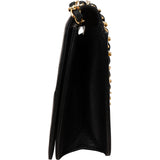 Chanel Chevron Lambskin 24K Gold Single Flap Crossbody Bag