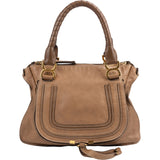 Chloé Grained Calfskin Marcie Medium Satchel Handbag