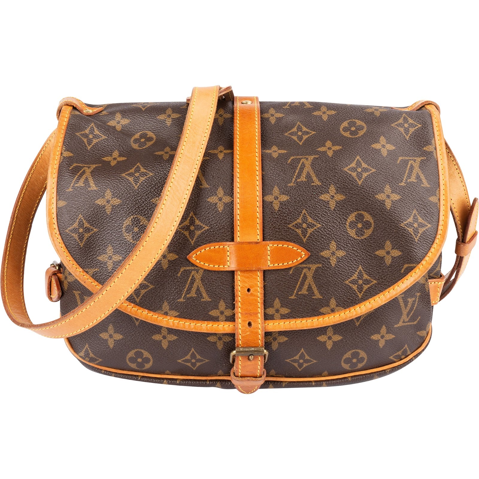 Louis Vuitton Monogram Canvas Samaur 30 Crossbody Bag - vintageandkickz