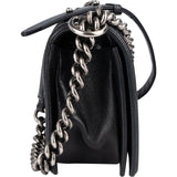 Chanel Quilted Calfskin Boy Single Flap Crossbody Bag