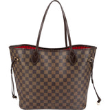 Louis Vuitton Monogram Damier Ebene Canvas Neverfull MM Shoulder Bag