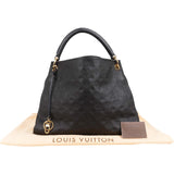 Louis Vuitton Noir Leather Monogram Empreinte Artsy MM Shoulder Bag
