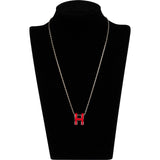 Hermès Red Pop H Necklace