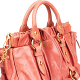 Miu Miu Vitello Lux Bow Small Crossbody Handbag
