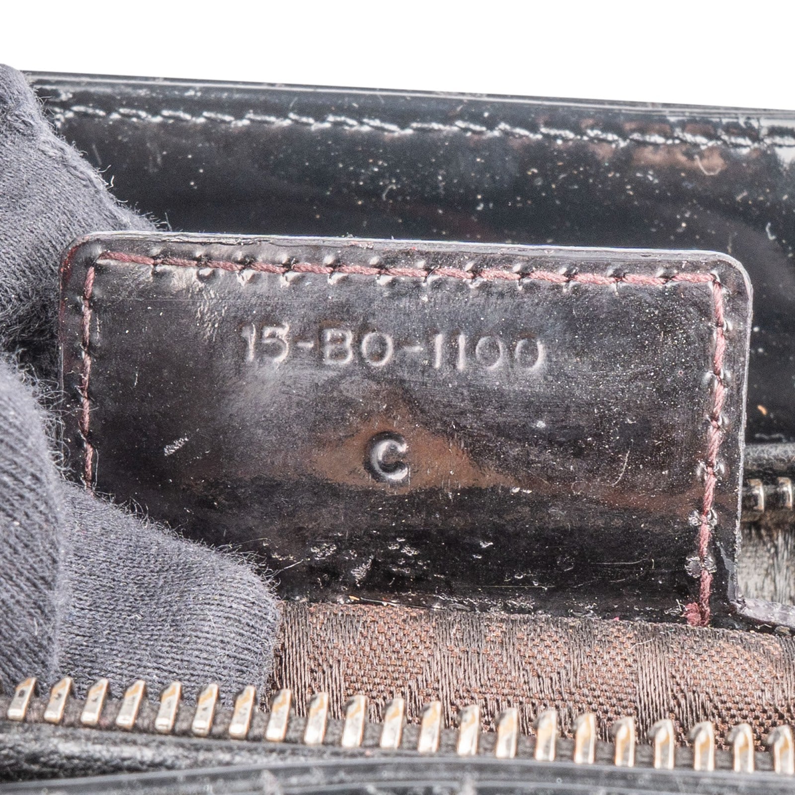 Christian Dior Quilted Patent Leather Lady Dior Handbag - vintageandkickz