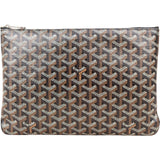 Goyard Goyardine Monogram Senat MM Clutch