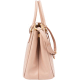 Prada Pink Saffiano Leather Galleria Tote Handbag