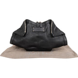 Alexander McQueen Black Leather De Manta Lip Clutch