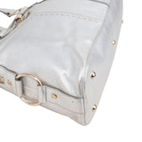 Yves Saint Laurent Metallic Silver Leather Muse Handbag