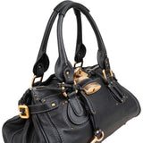Chloé Black Leather Paddington Satchel Handbag