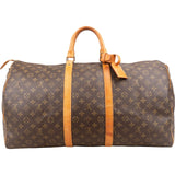 Louis Vuitton Monogram Canvas Keepall 55 Travel Bag