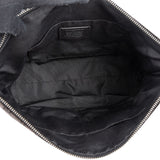 Coach Black Leather Monogram Signature Zip Tote Shoulder Bag