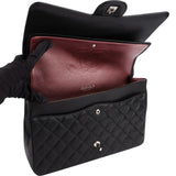 Chanel Quilted Caviar Leather Maxi Double Flap Crossbody Bag